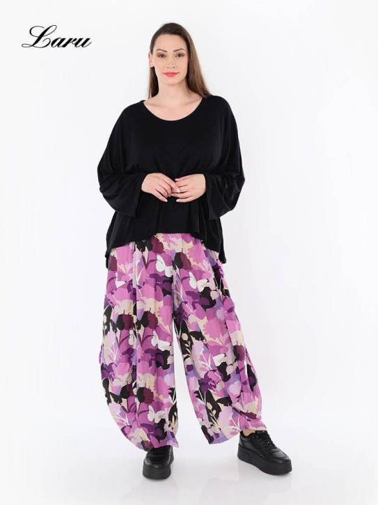 Hose AKH lila gemustert 8069 Butterfly [OneSize | Lila]