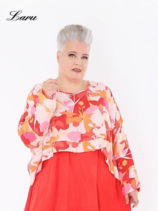 Shirt Überwurf AKH orange gemustert 7011 Butterfly [OneSize | Orange]