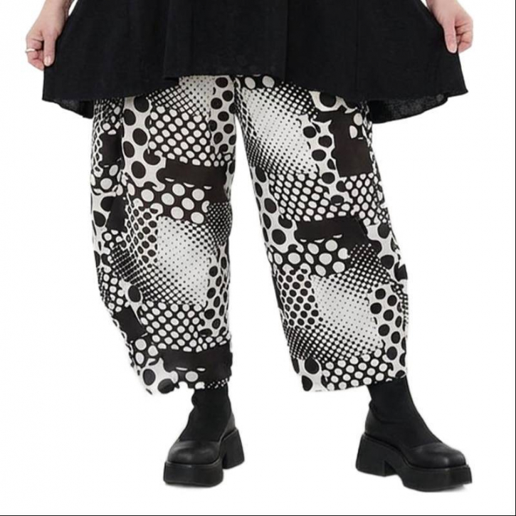 Tuchige Hose AKH 8069 PrettyInDots schwarz weiß [OneSize | schwarz/weiß]