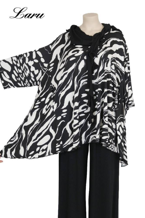 Big Shirt Slinky AKH 593 Evelyn schwarz weiß [OneSize | schwarz/weiß]