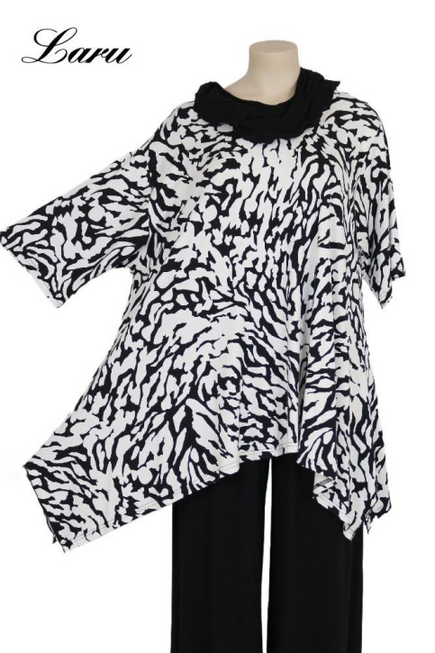 Shirt AKH 1019 Sanday schwarz weiß [OneSize | schwarz/weiß]