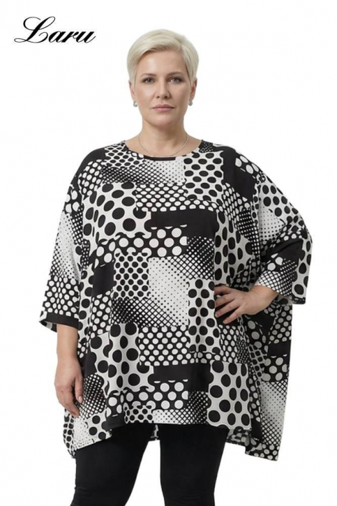 Big Shirt AKH 593 PrettyInDots schwarz weiß [OneSize | schwarz/weiß]