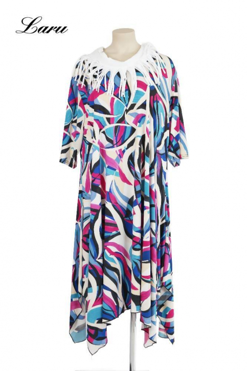 Kleid Slinky ausgestellt blau 5927 [OneSize | Blau]