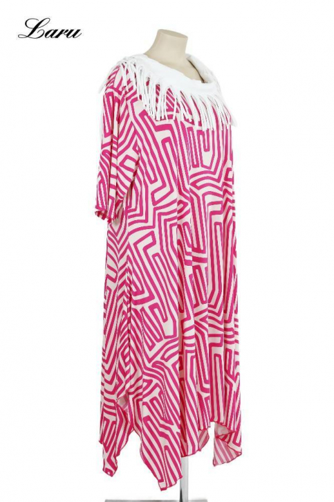 Kleid Slinky ausgestellt pink 5927 [OneSize | Pink]