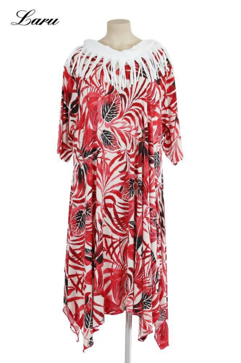 Kleid Slinky ausgestellt Blatt rot 5927 [OneSize | Rot]