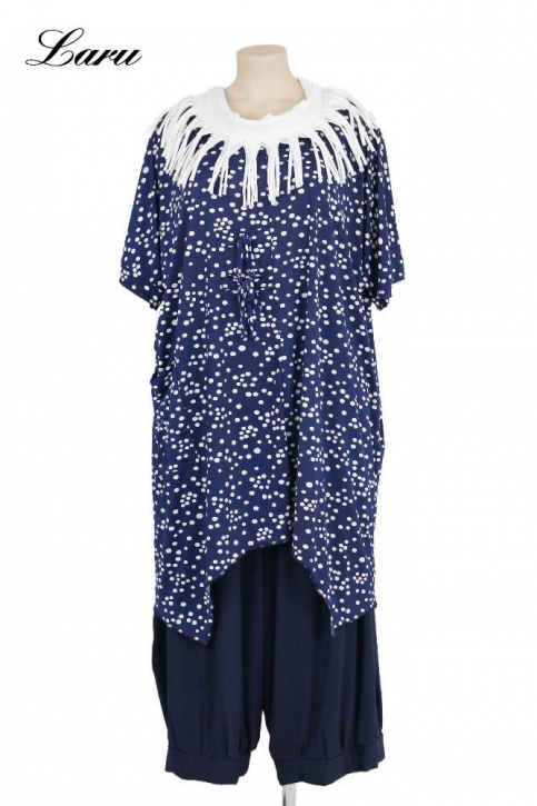 Shirt Slinky 7214 Kordelbrust Punkte blau weiß [OneSize | Blau]