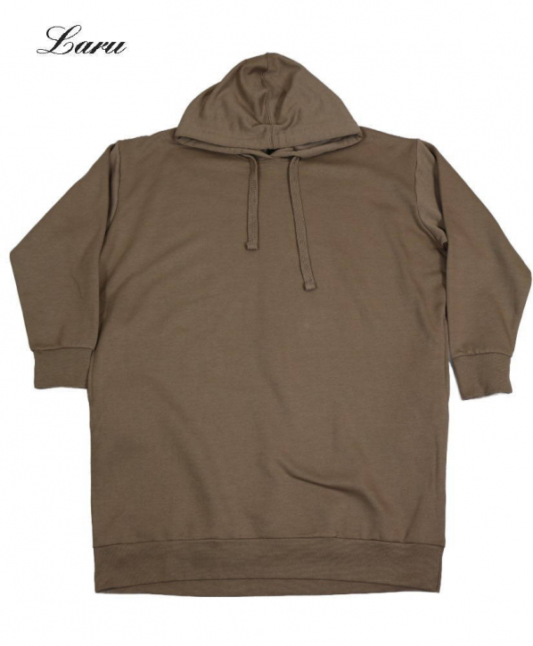 Kuschel Shirt Hoody long [OneSize | schlamm]