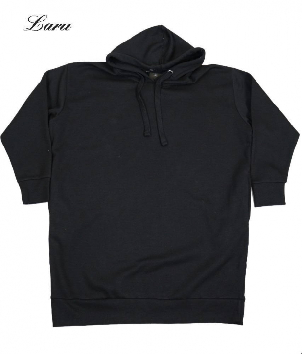 Kuschel Shirt Hoody long [OneSize | schwarz]