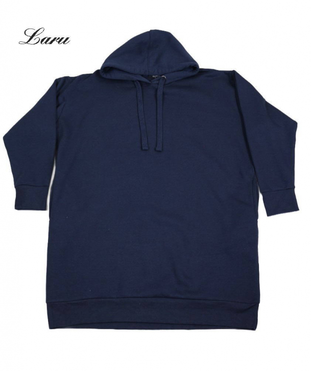 Kuschel Shirt Hoody long [OneSize | dunkelblau]