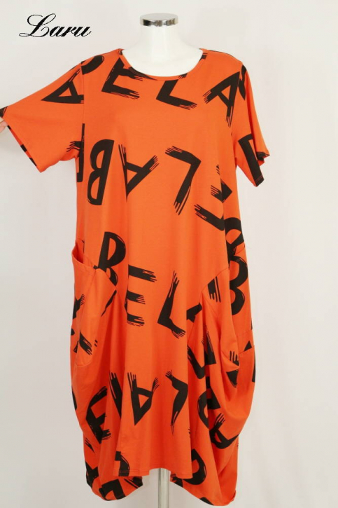 Kleid Ballon Buchstabe BeLab [EG | Orange]