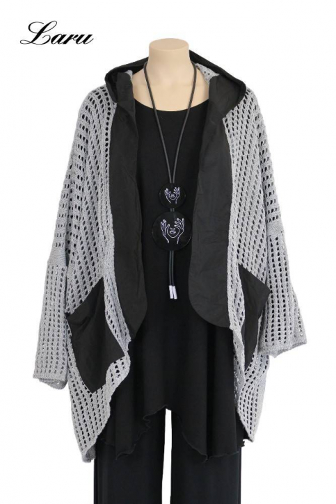 Strick Cardigan mit Parachut 2611 grau