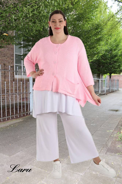 Strickjacke A Form kurz AKH 118 [OneSize | rose]