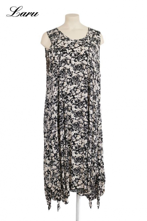 Trägerkleid Flower fein 5927 [OneSize | schwarz]