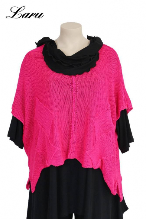 Strickpullover Bändchengarn 13543 [OneSize | Pink]