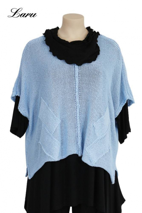 Strickpullover Bändchengarn 13543 [OneSize | Hellblau]