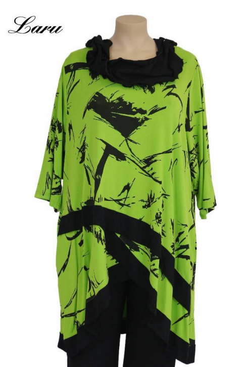 Long Shirt Grün gemustert 978 [3 | Grün]