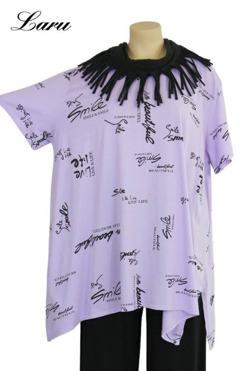 Big Shirt Smile Schrift 2026 [OneSize | Flieder]