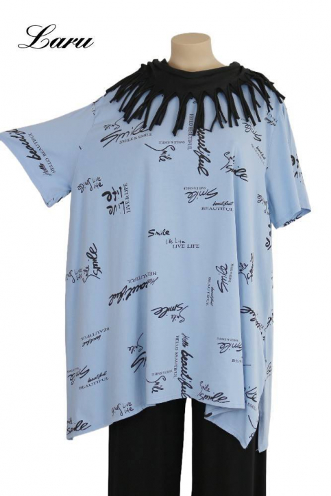 Big Shirt Smile Schrift 2026 [OneSize | Hellblau]