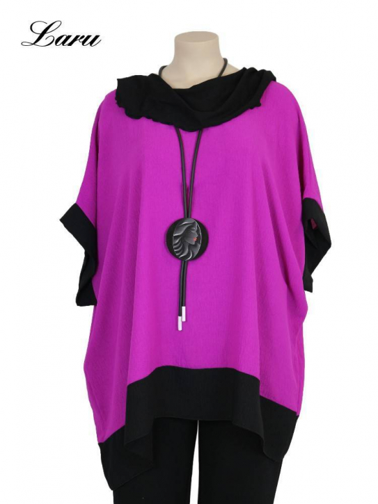 Shirt Sommer Viskose Crash 24389 Patch [OneSize | fuchsia]