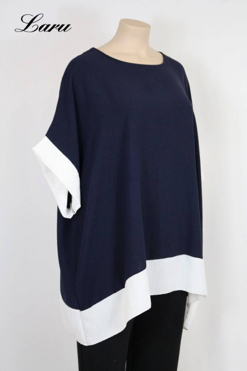 Shirt Sommer Viskose Crash 24389 Patch [OneSize | dunkelblau]