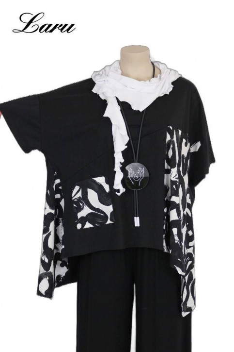 Shirt Sommer Patchwork 56950 [OneSize | schwarz]