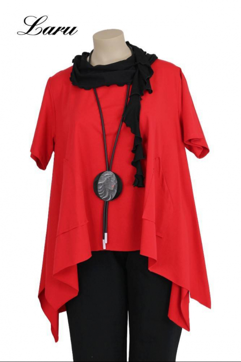 Shirt A-Line mit 2 Taschen 52443 [EG | Rot]