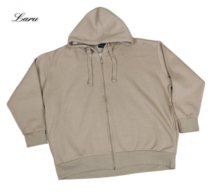 Kuschel Jacke Kapuze [OneSize | Beige]