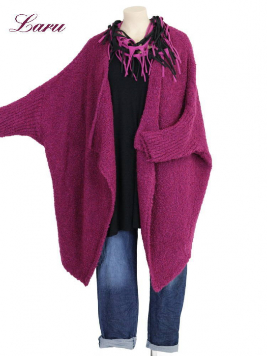 Wollboucle Cardigan Jacke 252