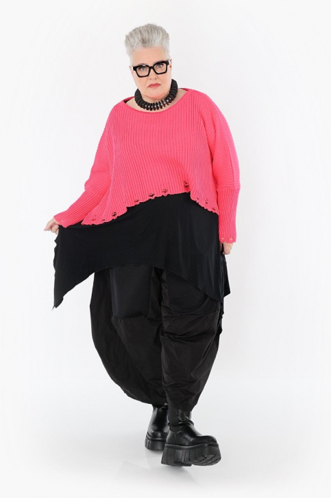 Strickpullover kurz Überwurf AKH 2538 pink