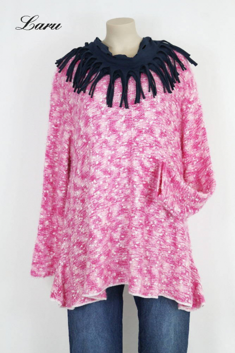 Flauschiger Boucle Strickpullover AKH 1892 pink