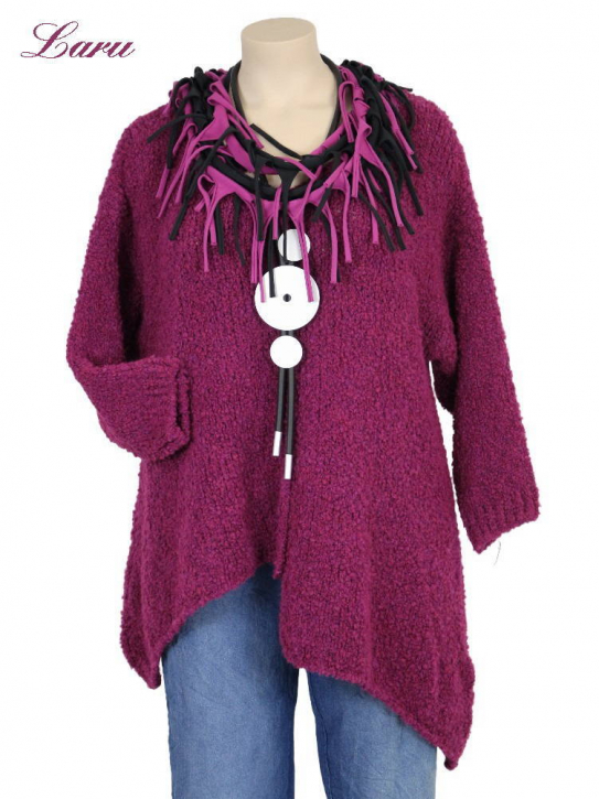 Strickpullover Wollboucle Versatz A1408