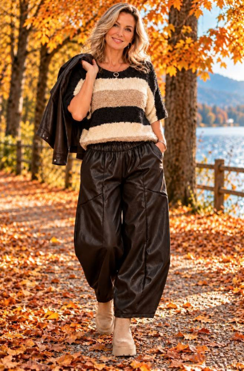 Kunstlederhose Ballon 71202A [OneSize | dunkelbraun]