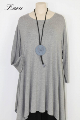 Kautschuk Kette Tragendes Gesicht grau MBL 002