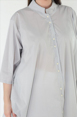 Longbluse Summer uni AKH 7117 Someri grau [OneSize | Grau]