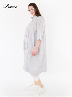 Longbluse Summer uni AKH 7117 Someri grau [OneSize | Grau]