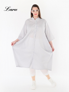 Longbluse Summer uni AKH 7117 Someri grau [OneSize | Grau]