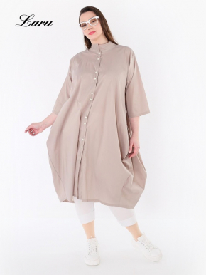 Longbluse Summer uni AKH 7117 Someri schlamm [OneSize | schlamm]