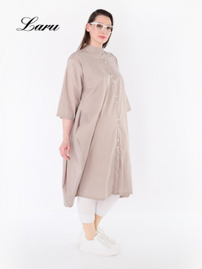 Longbluse Summer uni AKH 7117 Someri schlamm [OneSize | schlamm]