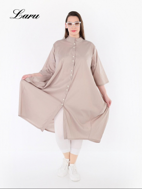 Longbluse Summer uni AKH 7117 Someri schlamm [OneSize | schlamm]