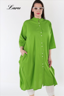 Longbluse Summer uni AKH 7117 Someri grün [OneSize | Grün]