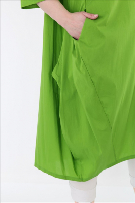 Longbluse Summer uni AKH 7117 Someri grün [OneSize | Grün]