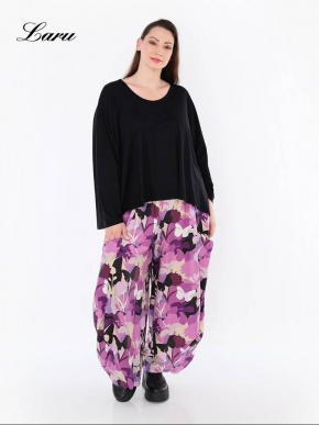 Hose AKH lila gemustert 8069 Butterfly [OneSize | Lila]