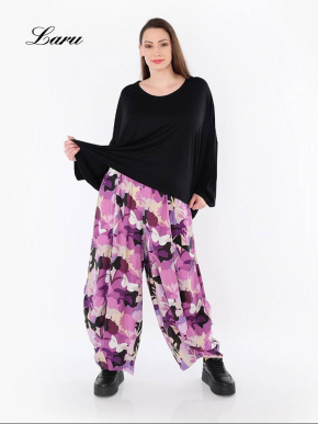 Hose AKH lila gemustert 8069 Butterfly [OneSize | Lila]