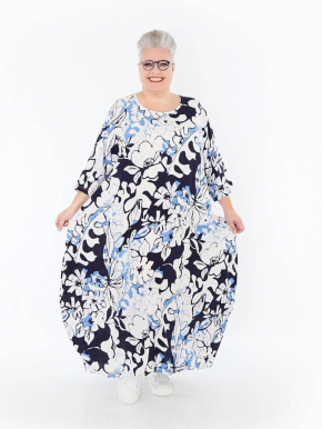 Kleid Sommer blau AKH 1926 Isalie [OneSize | blau/weiß]