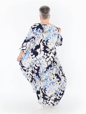 Kleid Sommer blau AKH 1926 Isalie [OneSize | blau/weiß]