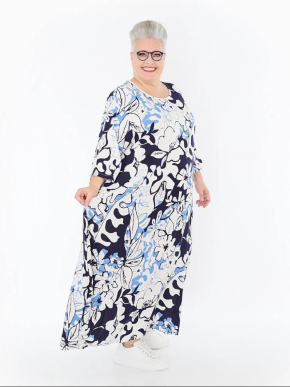 Kleid Sommer blau AKH 1926 Isalie [OneSize | blau/weiß]