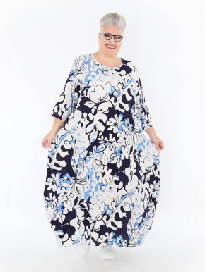 Kleid Sommer blau AKH 1926 Isalie [OneSize | blau/weiß]