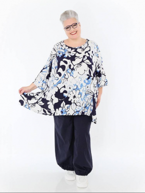 Shirt Big Sommer blau AKH 593 Isalie [OneSize | blau/weiß]