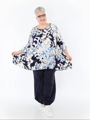 Shirt Big Sommer blau AKH 593 Isalie [OneSize | blau/weiß]