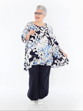 Shirt Big Sommer blau AKH 593 Isalie [OneSize | blau/weiß]